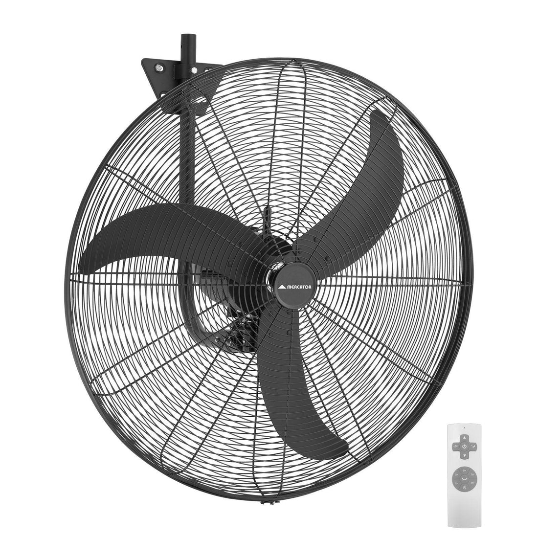 Airbond 75cm High Velocity Industrial DC Wall Fan Black - FF62330BK
