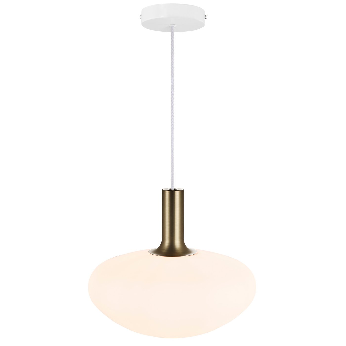 Alton Pendant Light W350mm Opal White Glass - 48973001