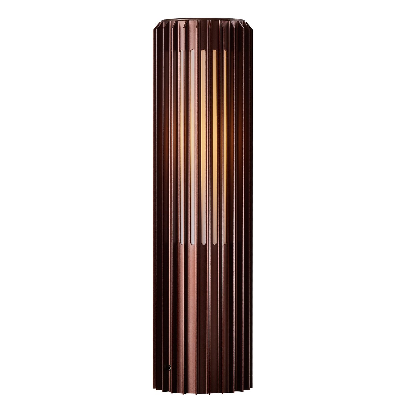 Aludra Small Aluminium Garden Bollard Light Seaside Metallic Brown - 2118028261