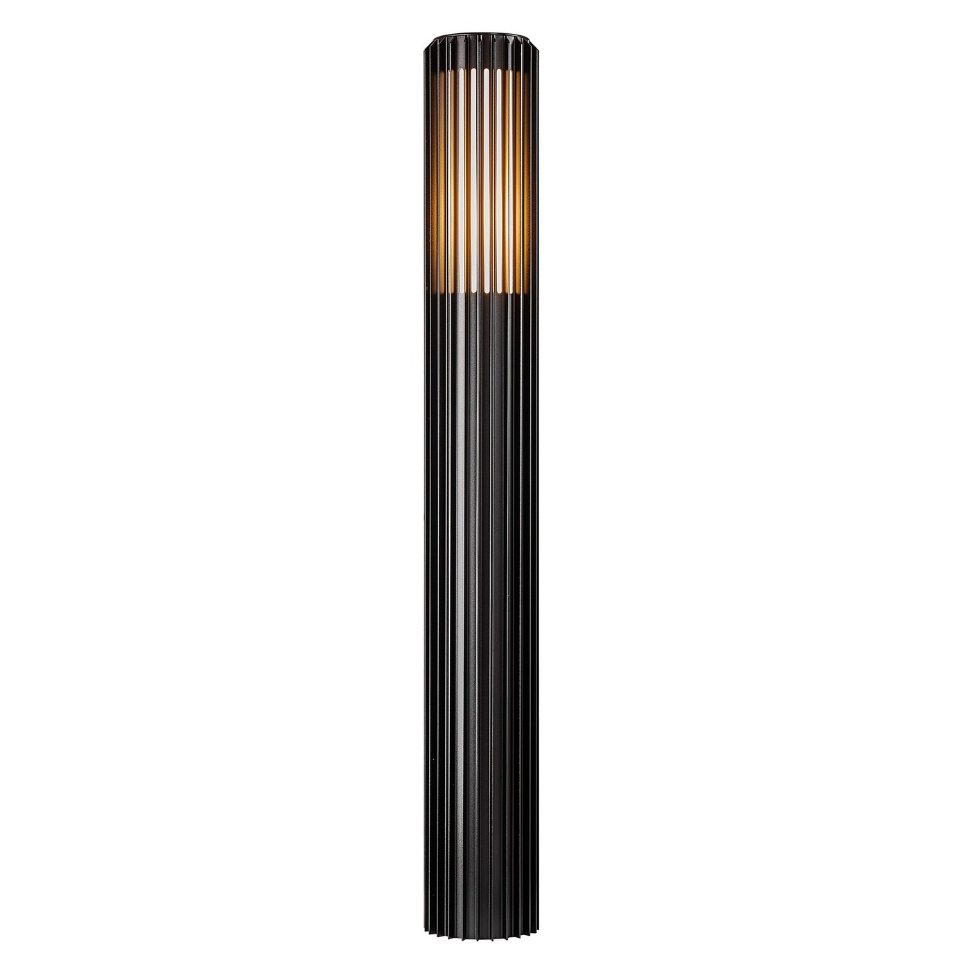 Aludra Large Aluminium Garden Bollard Light Seaside Black - 2118038203