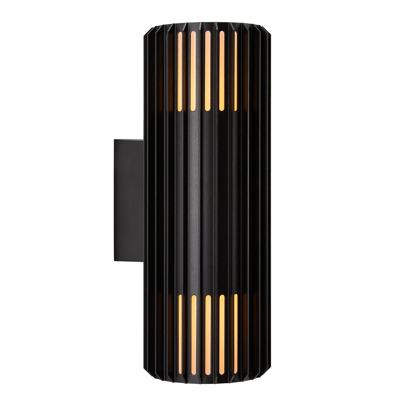 Aludra Aluminium Up & Down Seaside Wall Light Black - 2418121203
