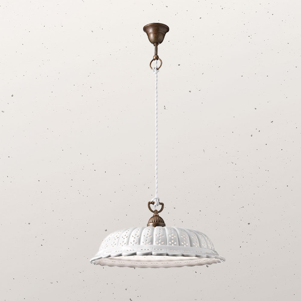 Anita Large Pendant Light Pre Aged & White - IL.061.09.OC