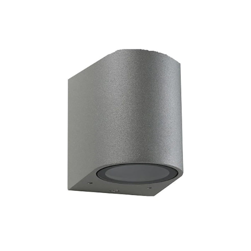 Buy Exterior Wall Lights Australia Round Exterior Wall Light H80mm Silver Aluminium - ST5022/SIL
