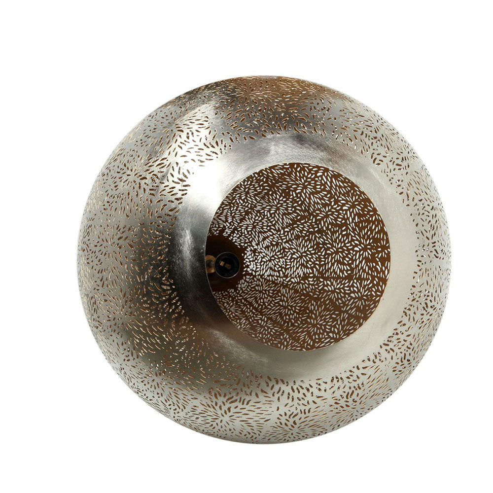 Buy Pendant Lights Australia Aquarius Large 1 Light Perforated Teardrop Pendant Nickel - ZAF11098NI