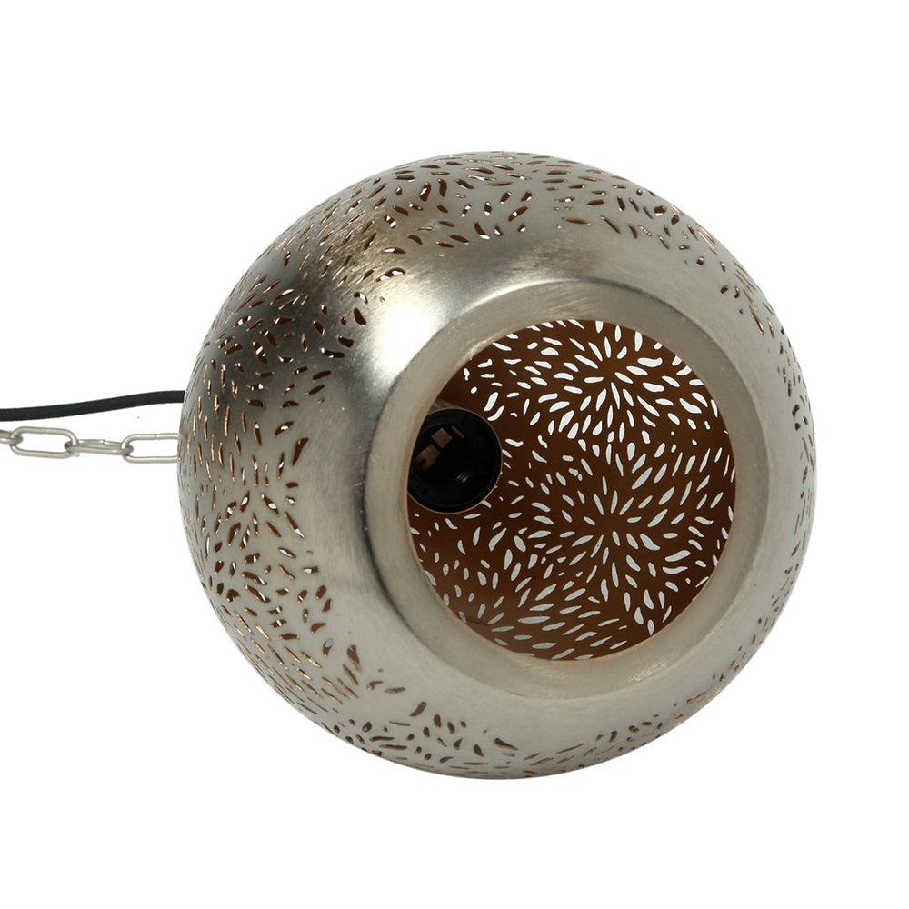 Buy Pendant Lights Australia Aquarius Small 1 Light Perforated Teardrop Pendant Nickel - ZAF10225NI