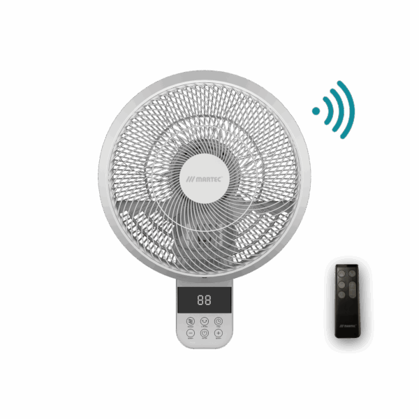 Avalon DC Smart Wall Fan 14" With Remote Matt White - MWFA350W