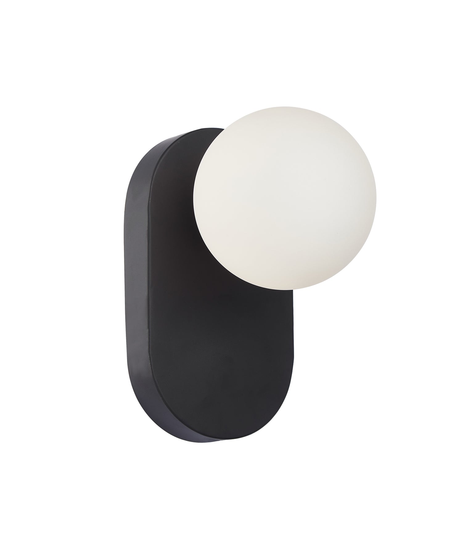 Balle Interior Oblong Base Wall Light Black - BALLE2