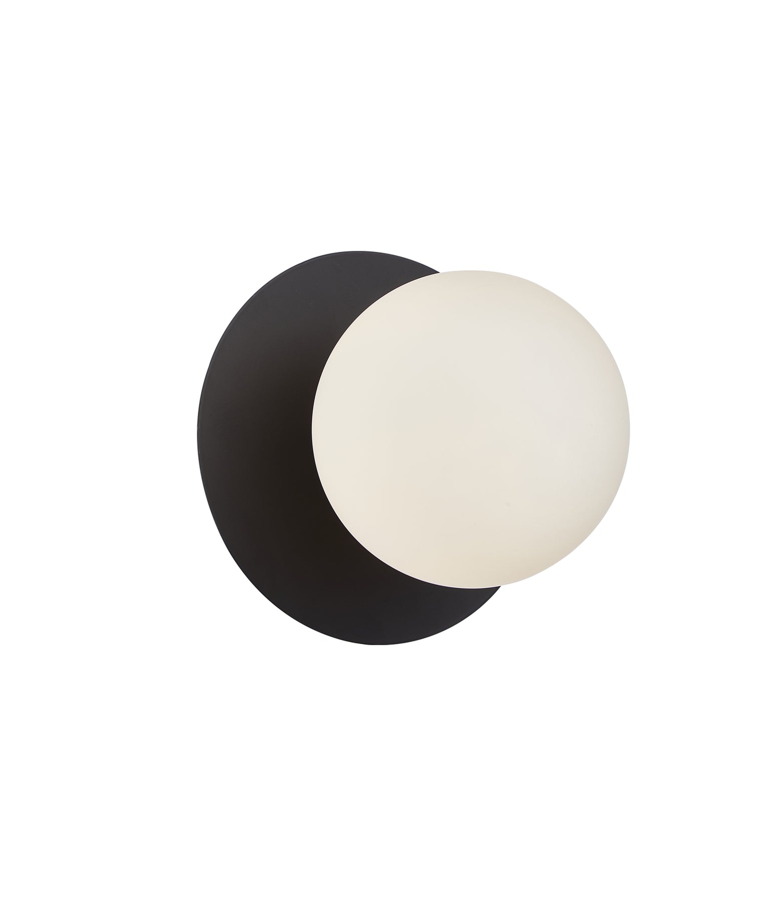 Balle Interior Round Base Wall Light Black - BALLE2R