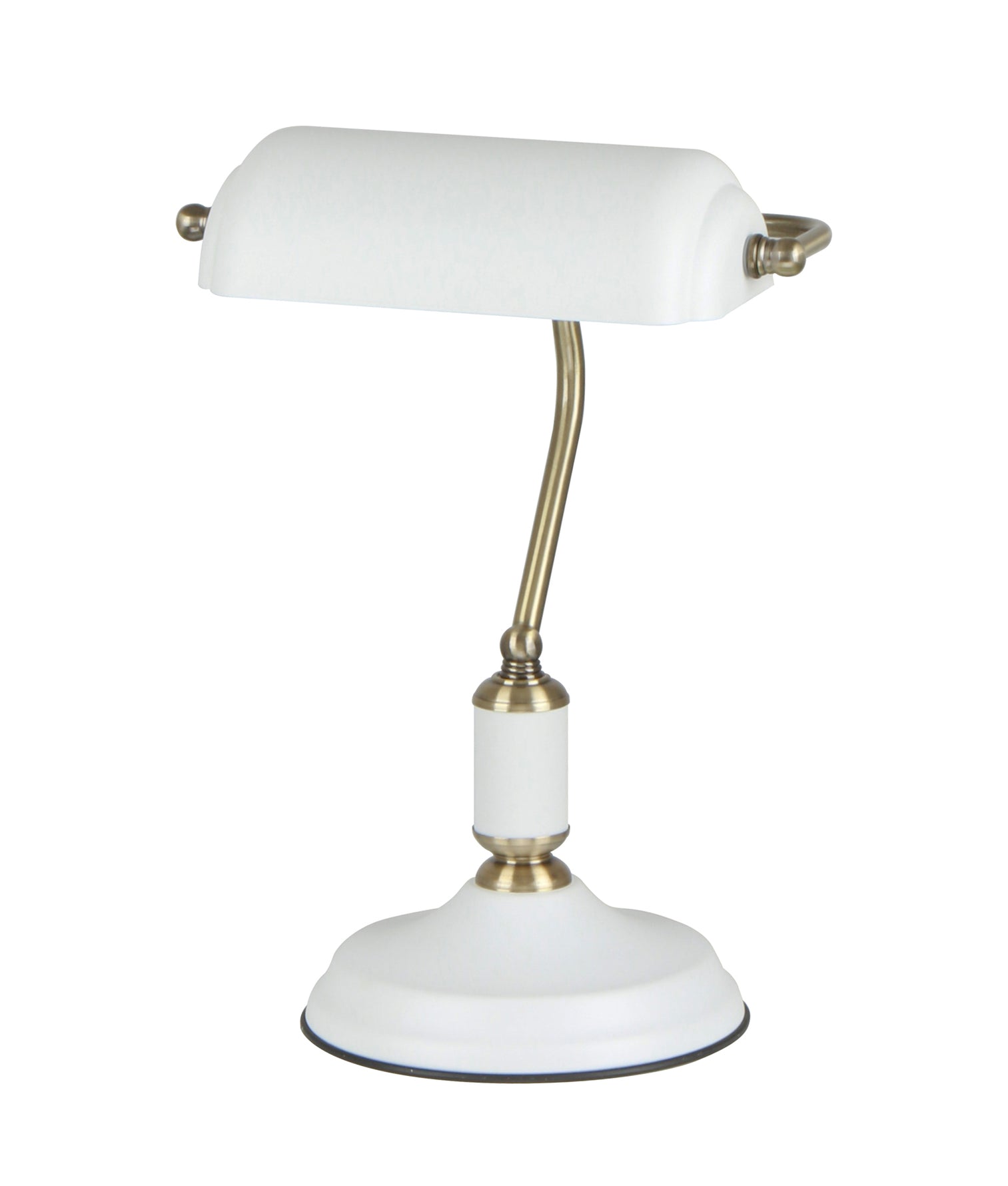 Banca Desk Lamp Matte White Base With Matte White Shade - BANCA-T2