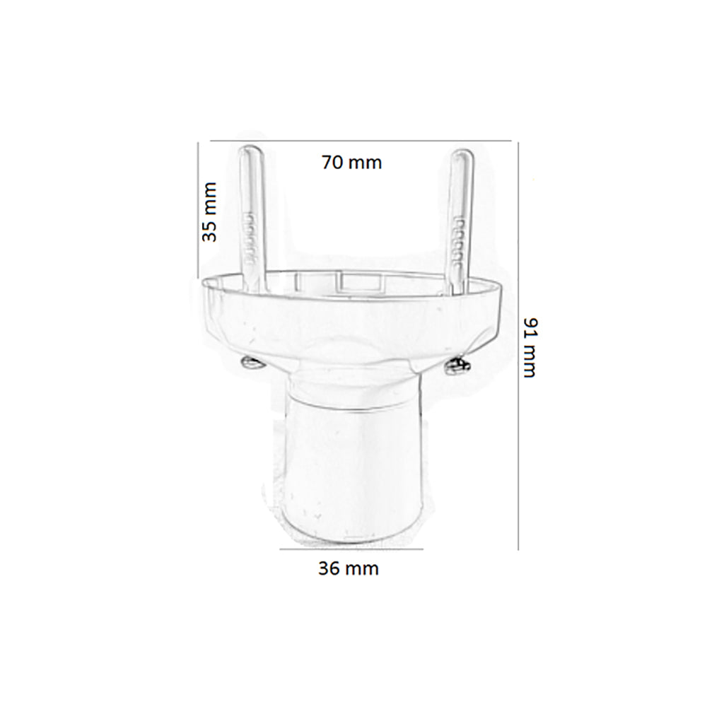 Buy Lamp Holders Australia Batten Fix (BC Base) White - BATFIX01