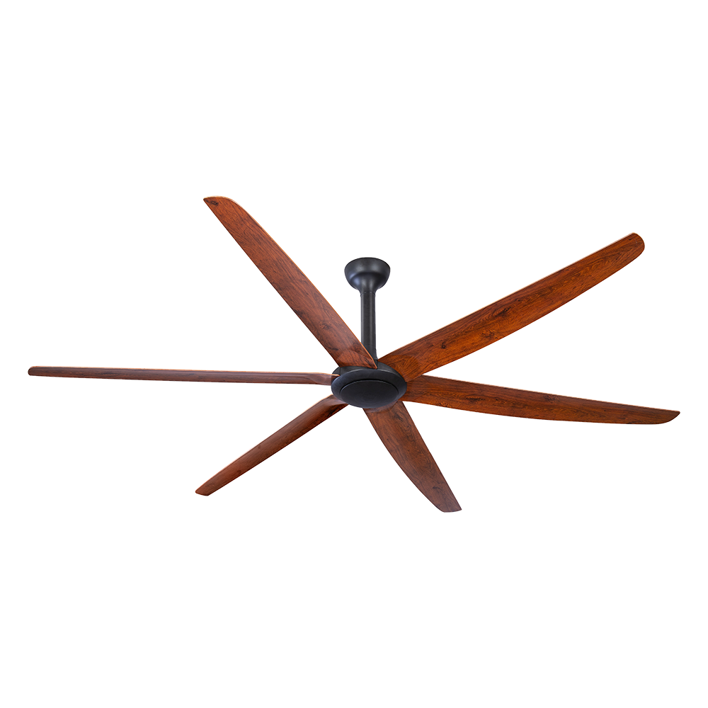Buy DC Ceiling Fans Australia The Big Fan DC Ceiling 86" Matt Black & Natural Oak AWC Blades - BF0864