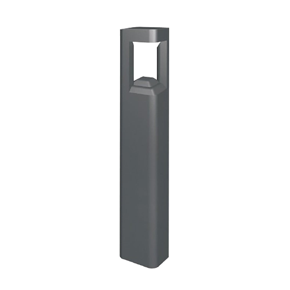 6W LED Bollard Grey Square 3000k - BOL4A