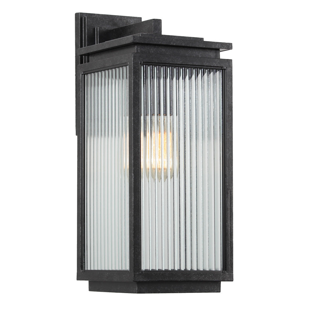 Buy Exterior Wall Lights Australia Boulevard Exterior Wall Light H460mm Antique Black Aluminium - 1000822