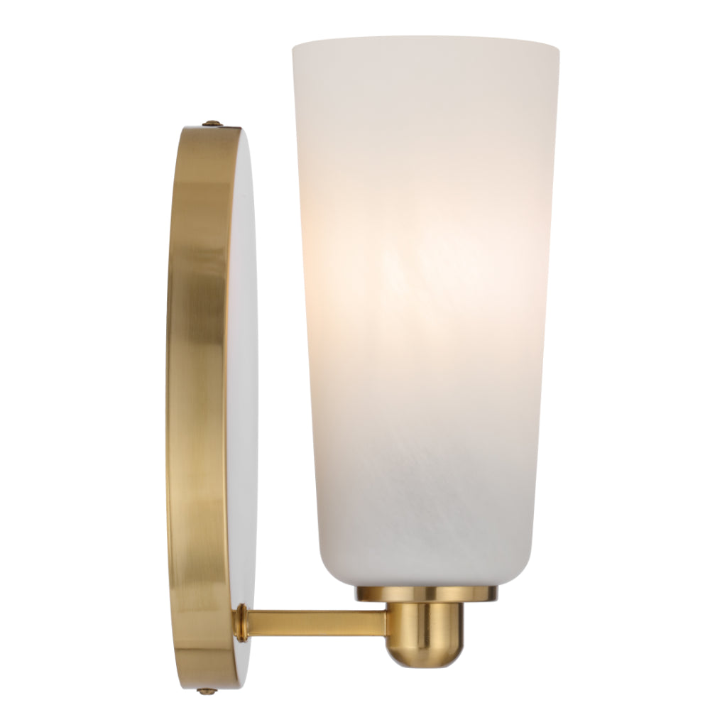 Brevan Wall Light Antique Gold & Alabastro - BREVAN WB1-AGMB