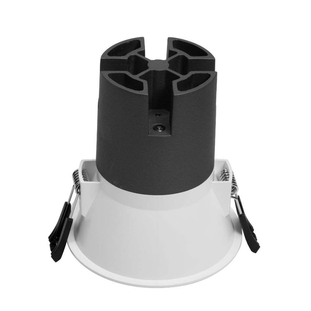 Brex 93mm Recessed LED Downlight 10W 3000K White & Silver - BREX DL93-WHSL93