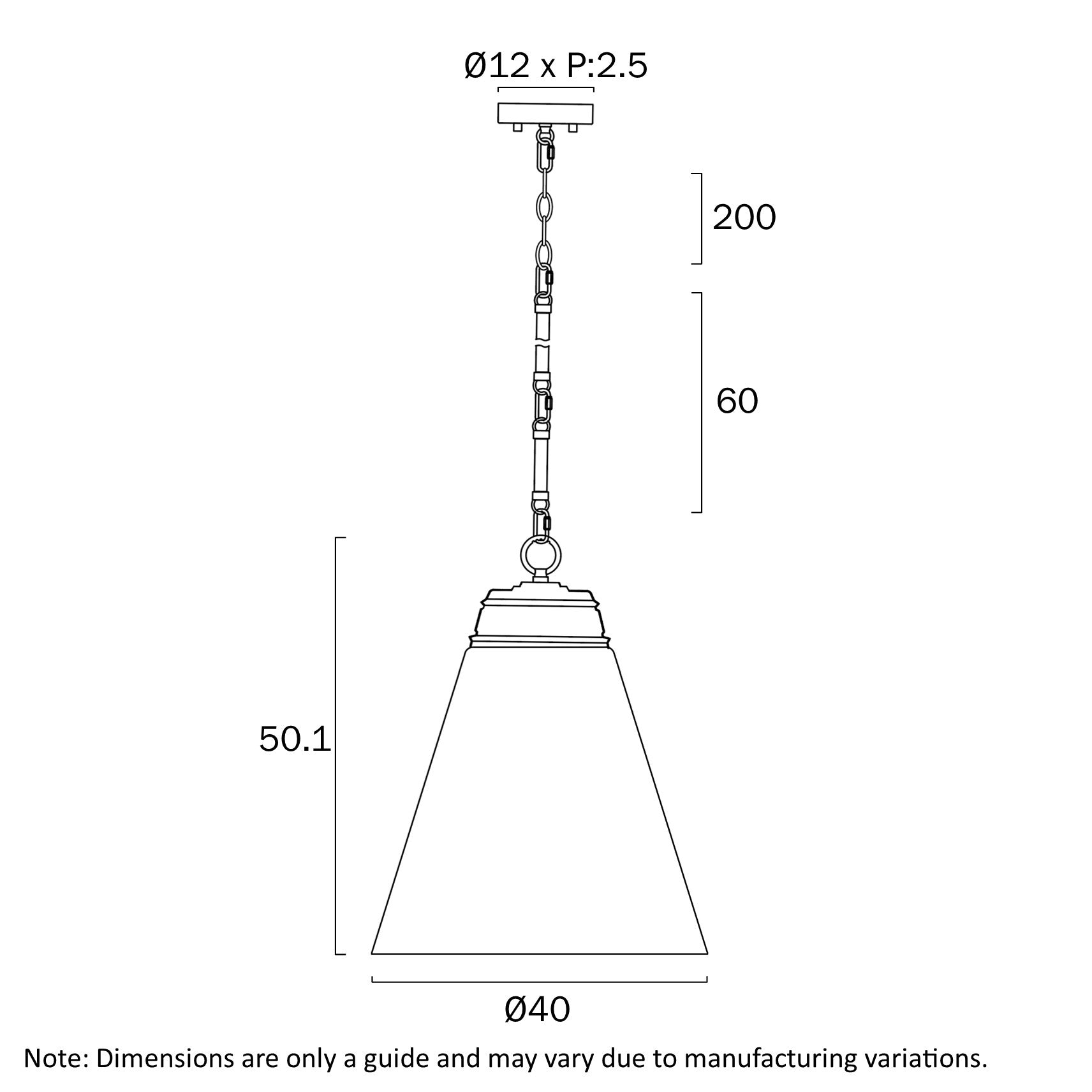 Brine 400mm Pendant Light Matt Black & Opal - BRINE PE40-BK