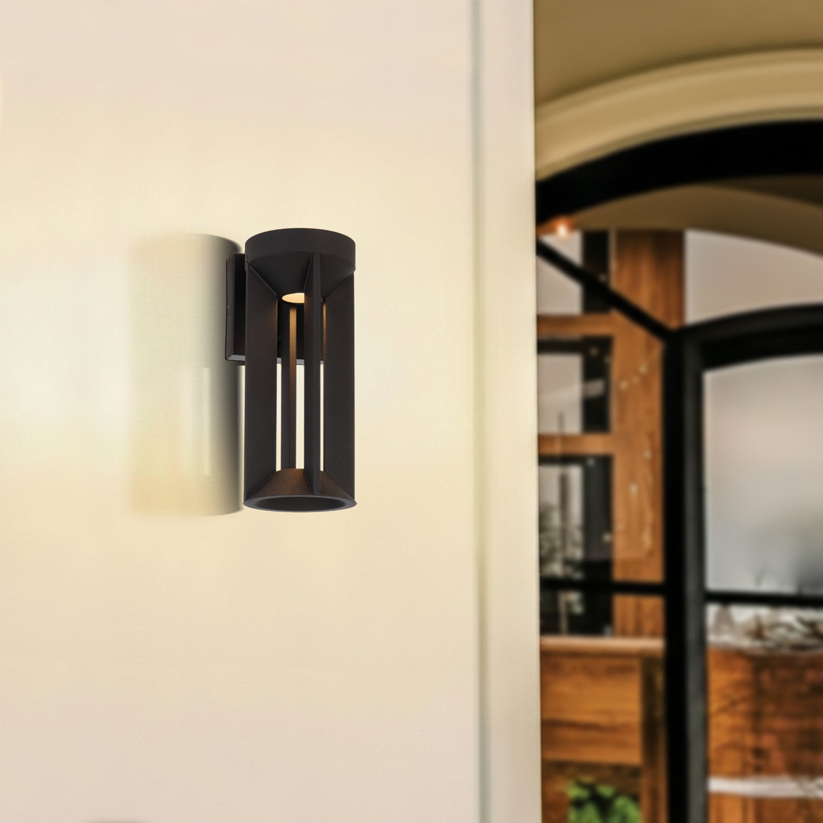 Brixon 300mm Exterior Wall Light 16W 3000K Black - BRIXON EX30-BK