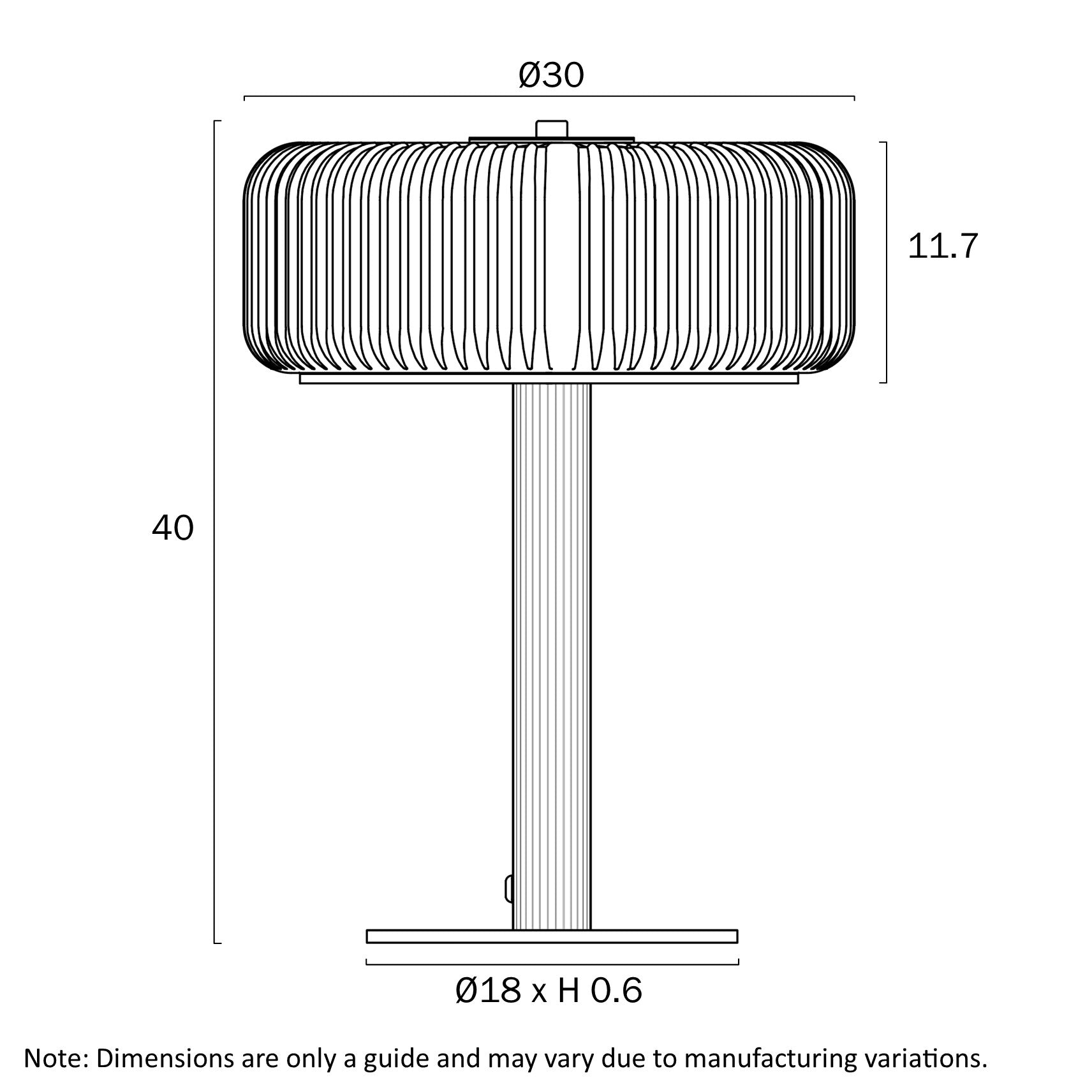 Brizo Table Lamp Antique Brass - BRIZO TL-ABCL