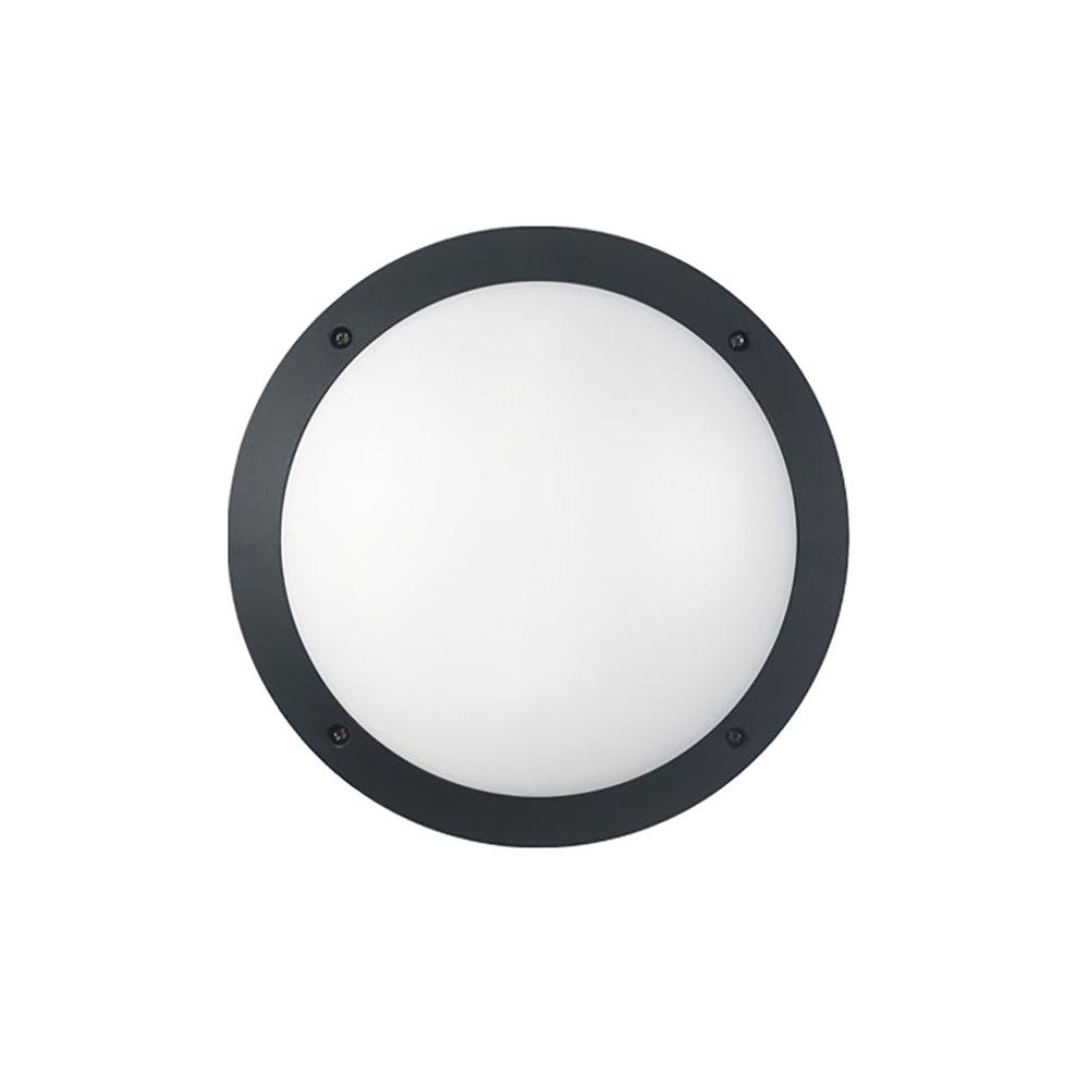 Buy LED Bunker Lights Australia LED Bulkhead Light Round 12W Black IP66 - BULK1