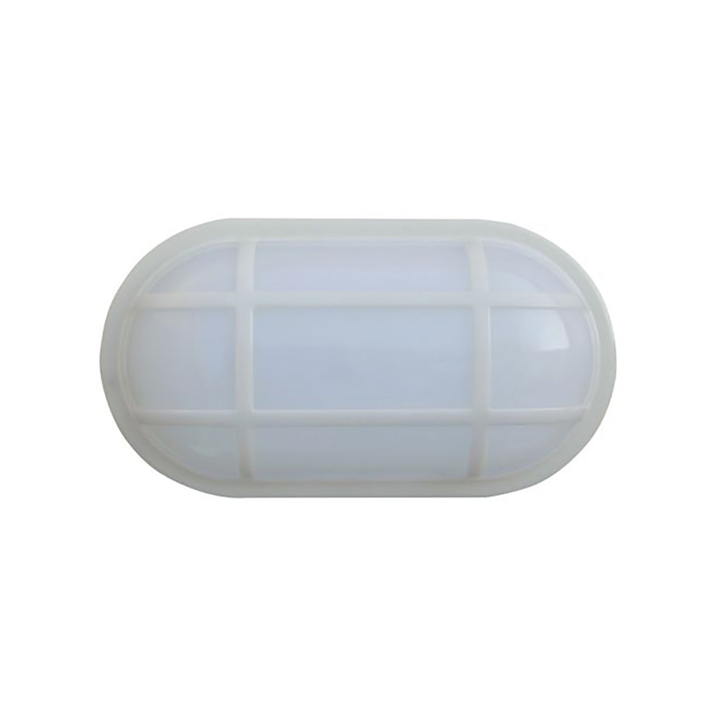 LED Bulkhead Light Oval 12W White 3000K IP65 - BULK13