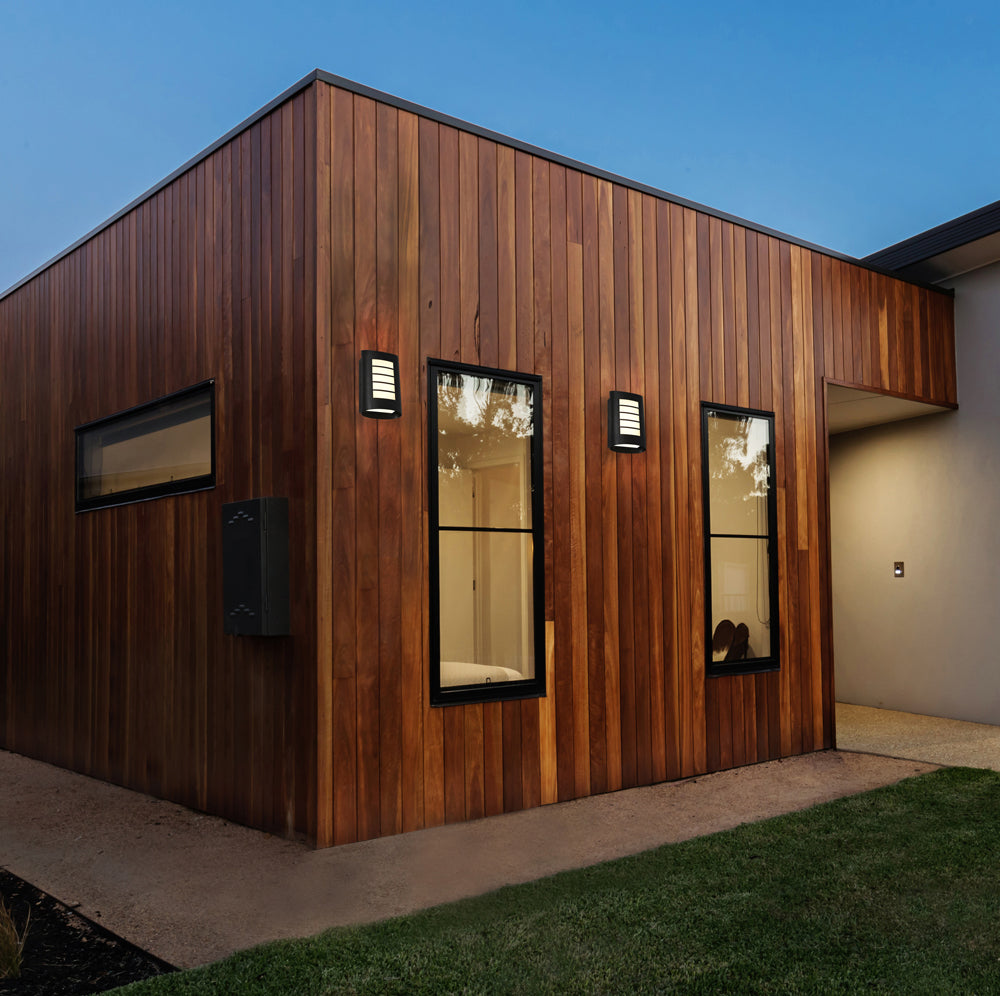 Buy Exterior Wall Lights Australia Bicheno 1 Light Exterior Wall Light Black - BICH1EBLK