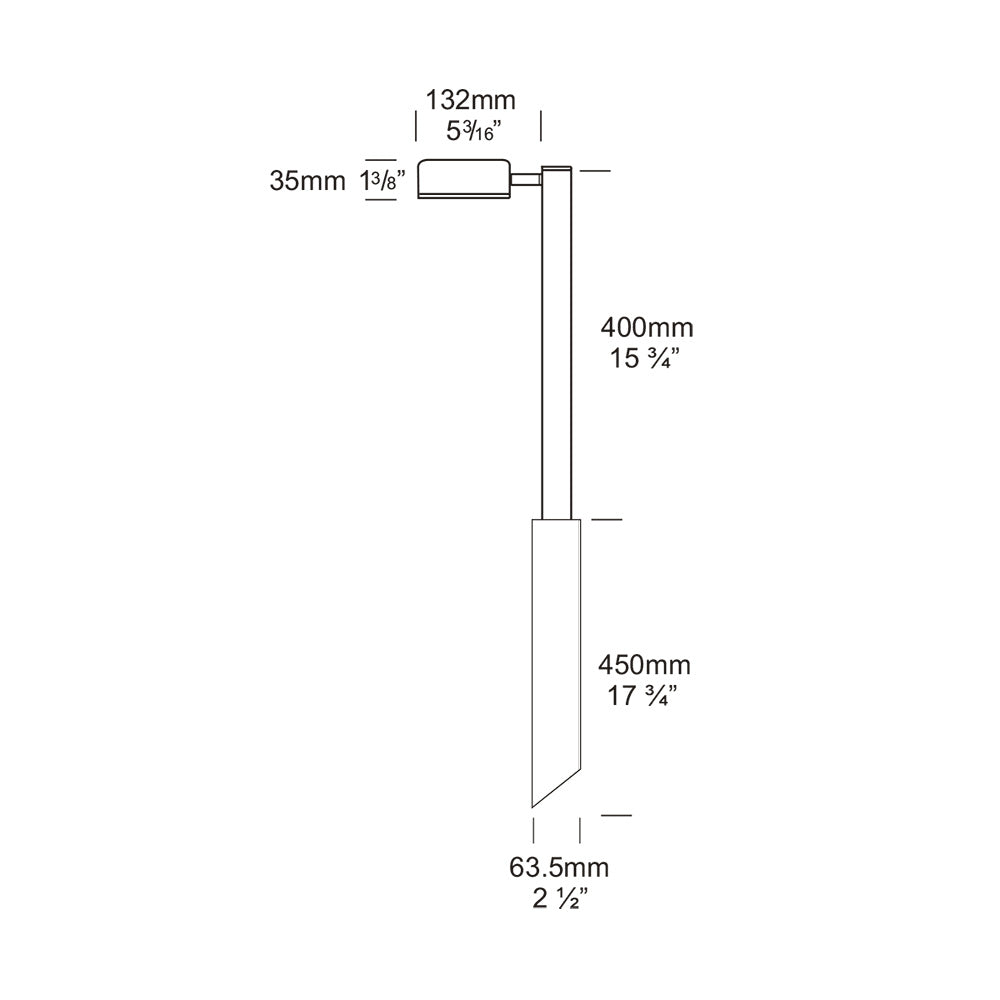 Border Lite Aluminium Light Retro Black - BL/R/BK