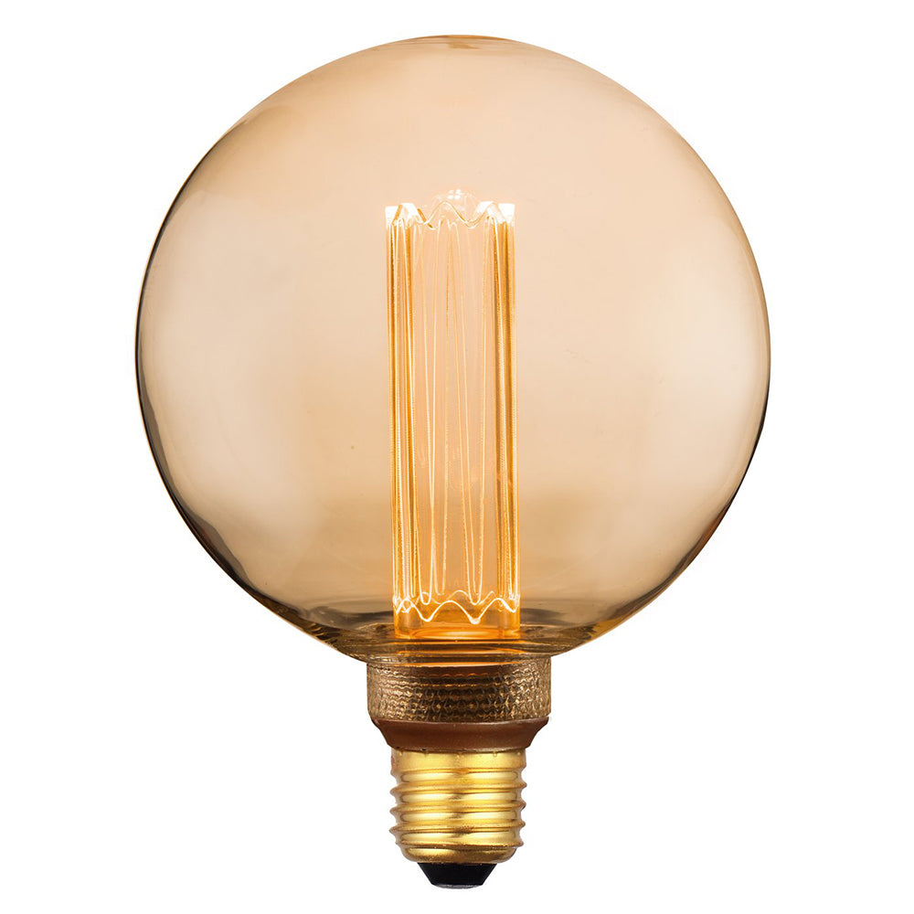 Retro G125 Incandescent Filament Globe ES 240V 3.5W Gold Glass 1800K - 2080242758