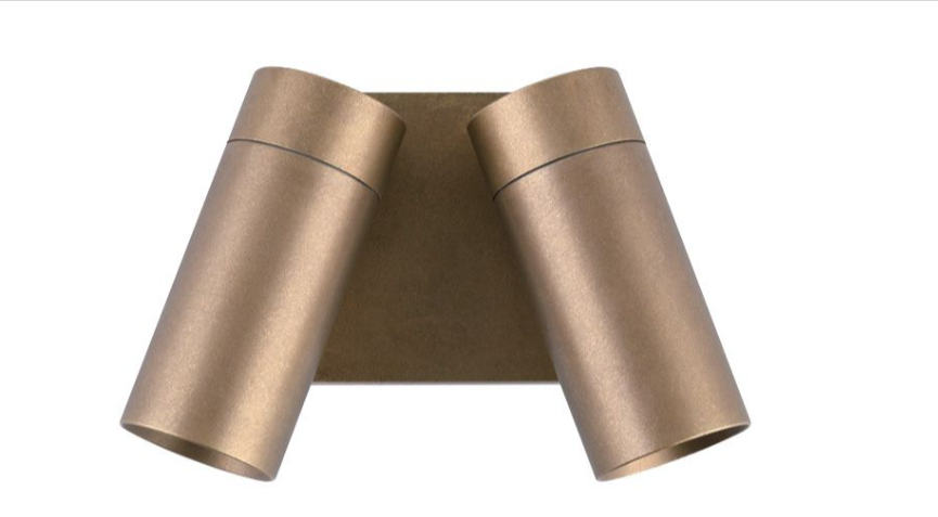 Reno Double Adjustable Spot Ligh Aged Brass - ST152-AB
