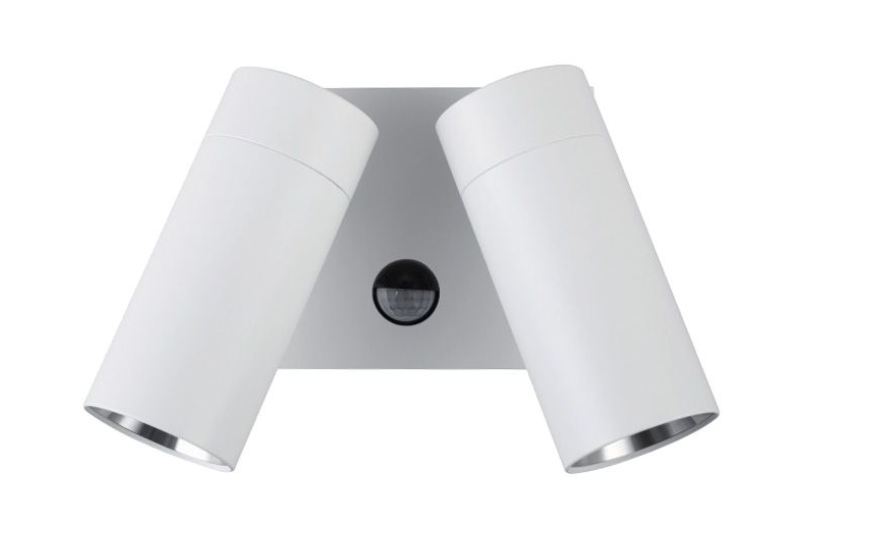Reno Double Adjustable Spot Light With Sensor Matt White - ST153-WH