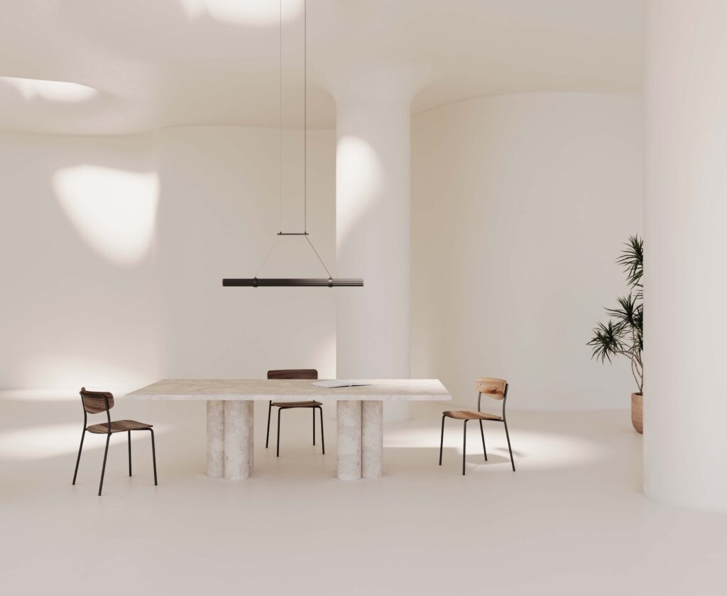 Niro Linear LED Pendant Light 30W 2700K Aged Gold & Walnut - ARO.C1314/ORO