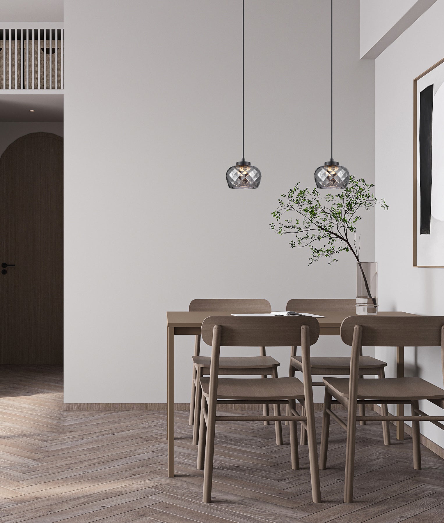 Caramelle LED Pendant Light Smokey Black 5W TRI Colour - CARAMELLE1