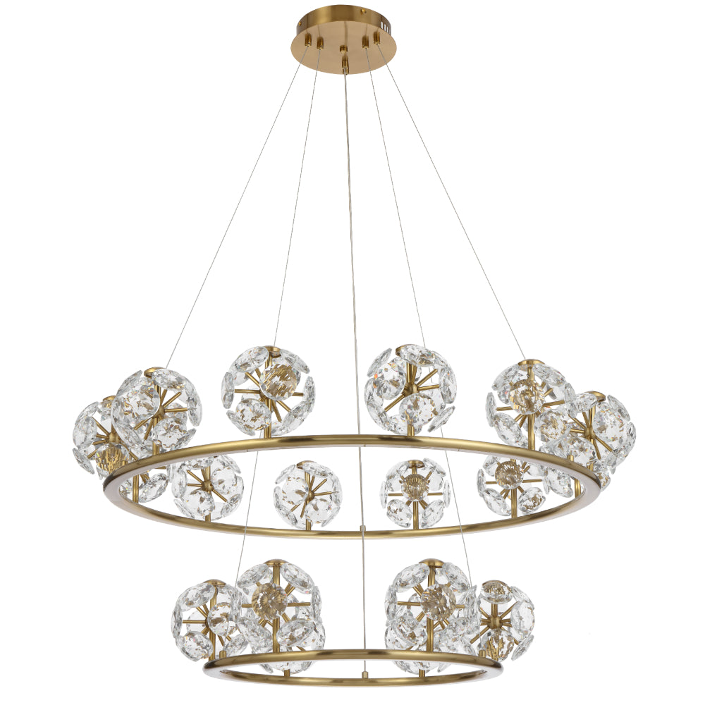 Catania 18 Light Pendant Antique Gold - CATANIA PE18-AG