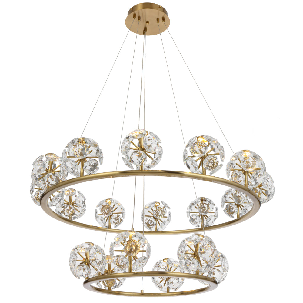 Catania 18 Light Pendant Antique Gold - CATANIA PE18-AG