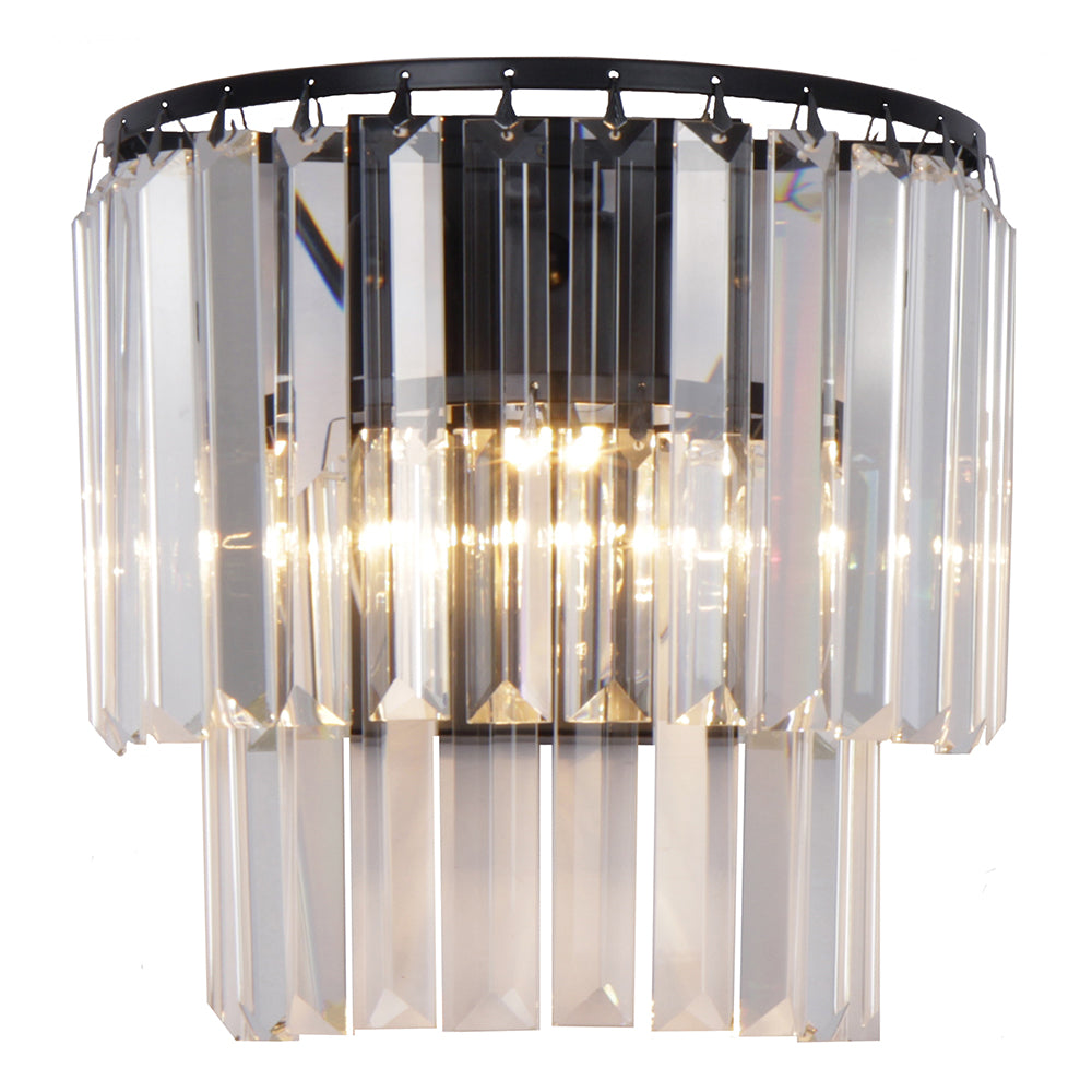Buy Wall Sconce Australia Celestial Wall Sconce 2 Lights Matt Black Aluminium - 1001095