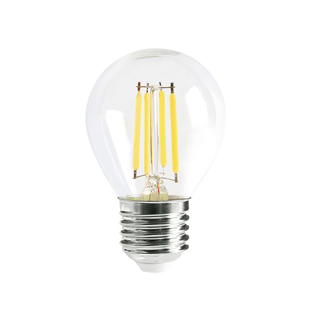 Buy LED Filament Globes Australia Fancy Round LED Filament Globe ES 4W 240V Glass 6000K - CF33DIM