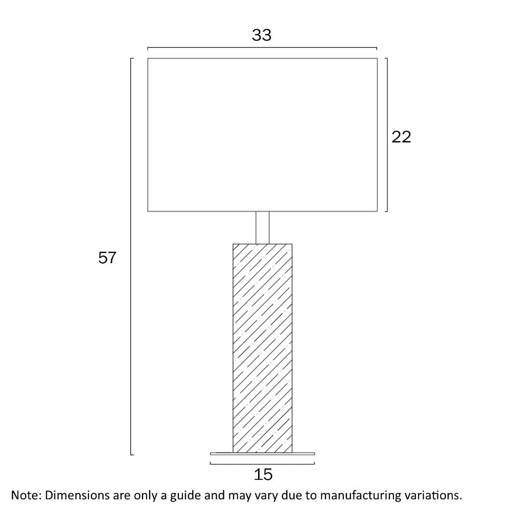 Buy Table Lamps Australia CHAD Table Lamp Wood - CHAD TL-WDBK