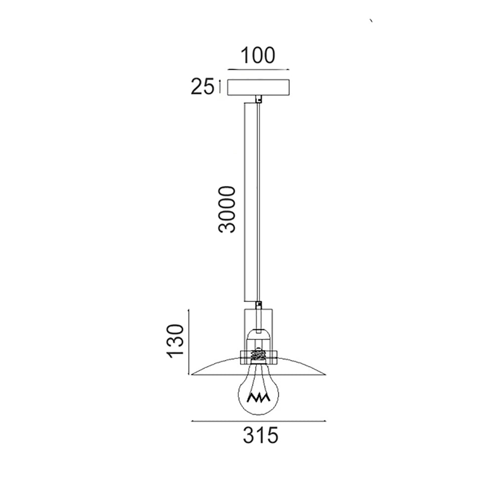 Buy Pendant Lights Australia Chapeau 1 Light Pendant Satin Chrome With Smoke Coolie Shape Shade 315mm - CHAPEAU3