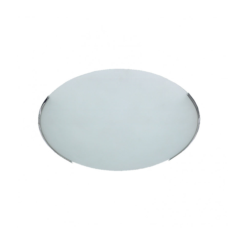 Half Edge Oyster 2 Lights White / Chrome Glass - CL2003-2