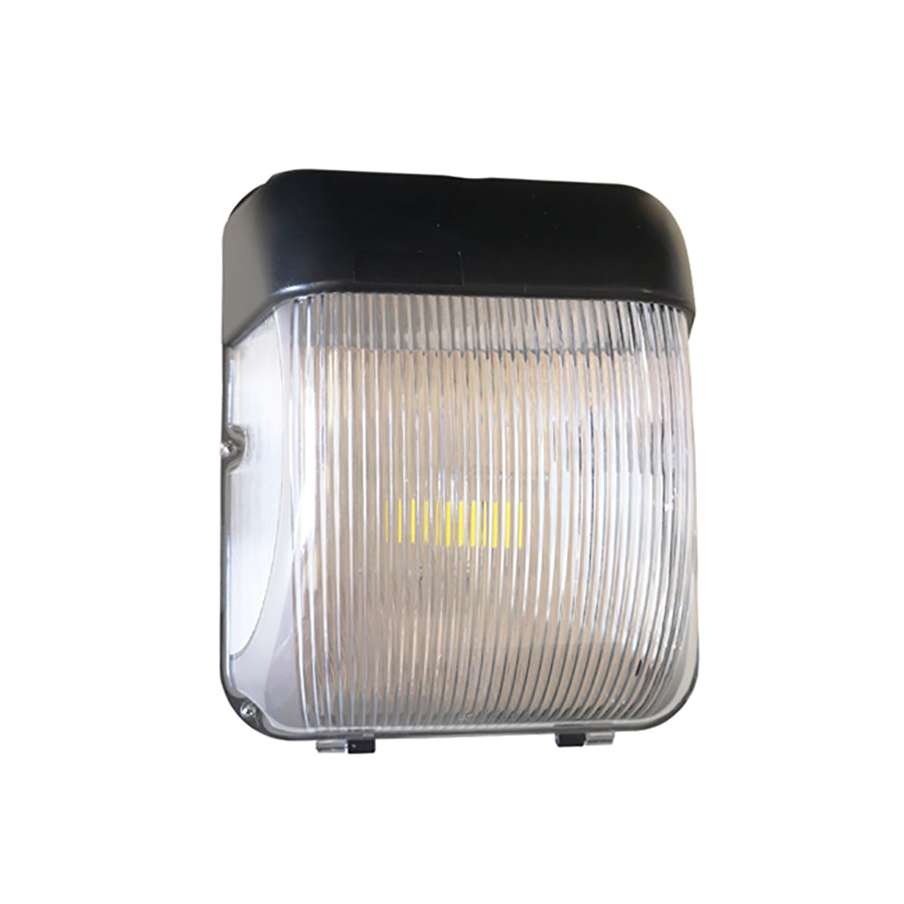 Exterior LED Bunker Light Black 240V 20W 5000K IP65 &amp; IK10 - CLA4736CB