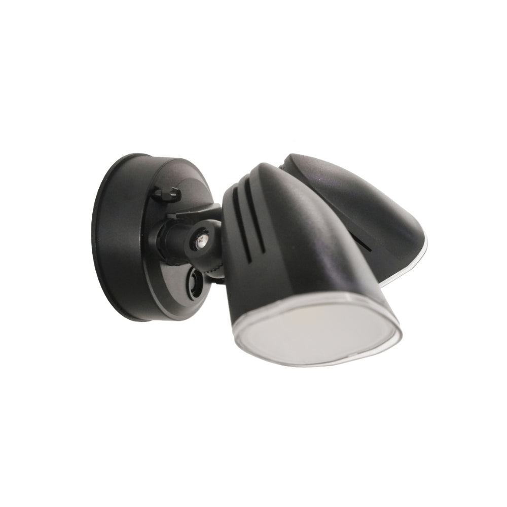 Buy Exterior Spotlights Australia Clarion Double Exterior Spotlights Black 3CCT - CLARION EX2-BK