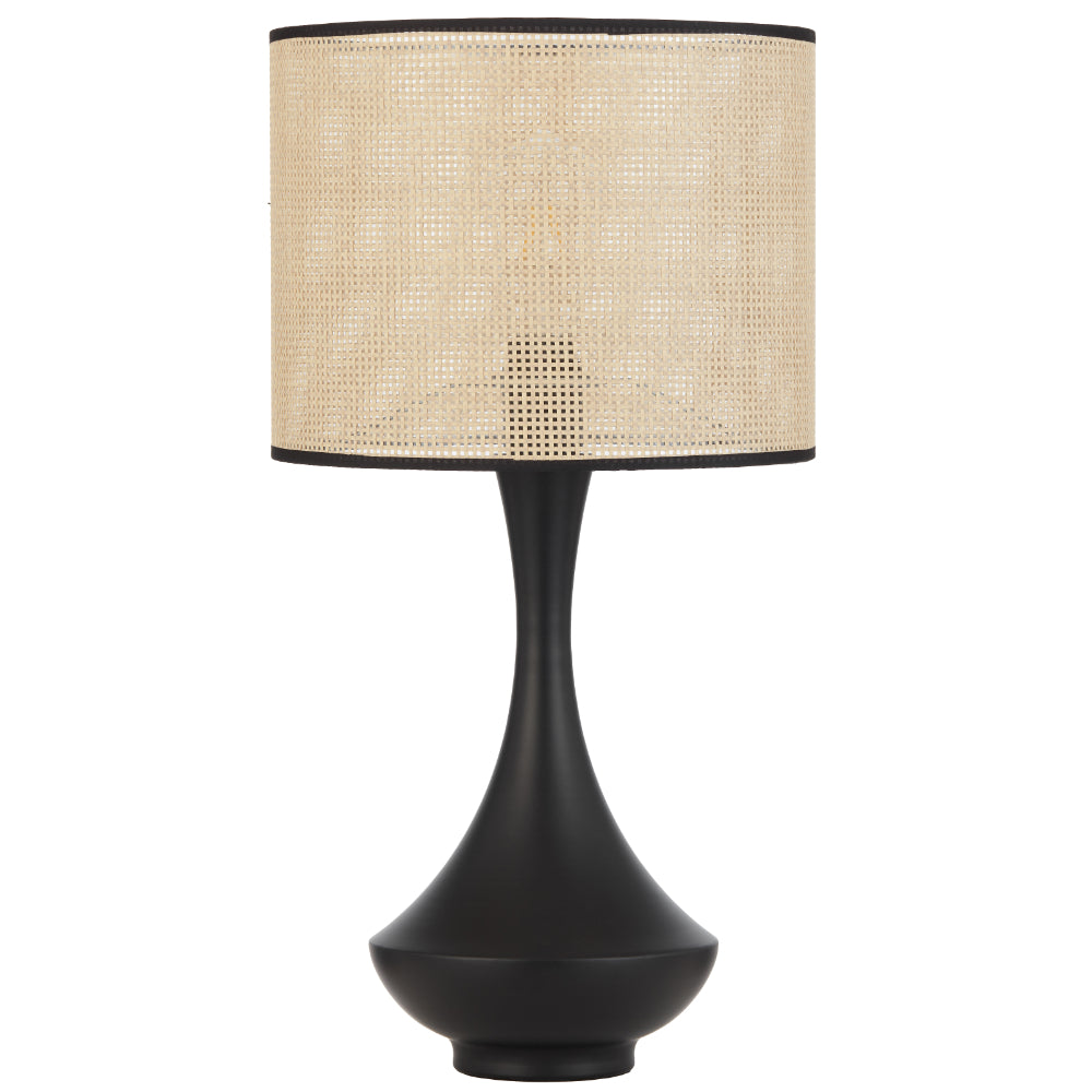 Claris Table Lamp Black & Natural - CLARIS TL-BK