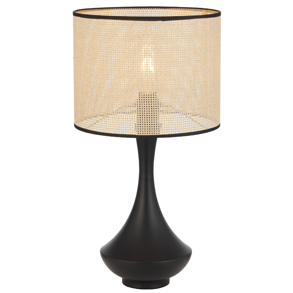 Claris Table Lamp Black & Natural - CLARIS TL-BK