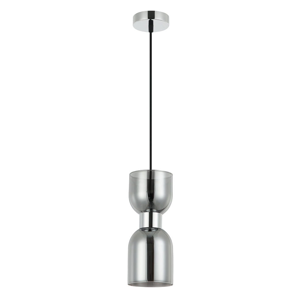 Buy Pendant Lights Australia CLESSIDRA Ellipse Pendant Light Chrome Smokey - CLESSIDRA1