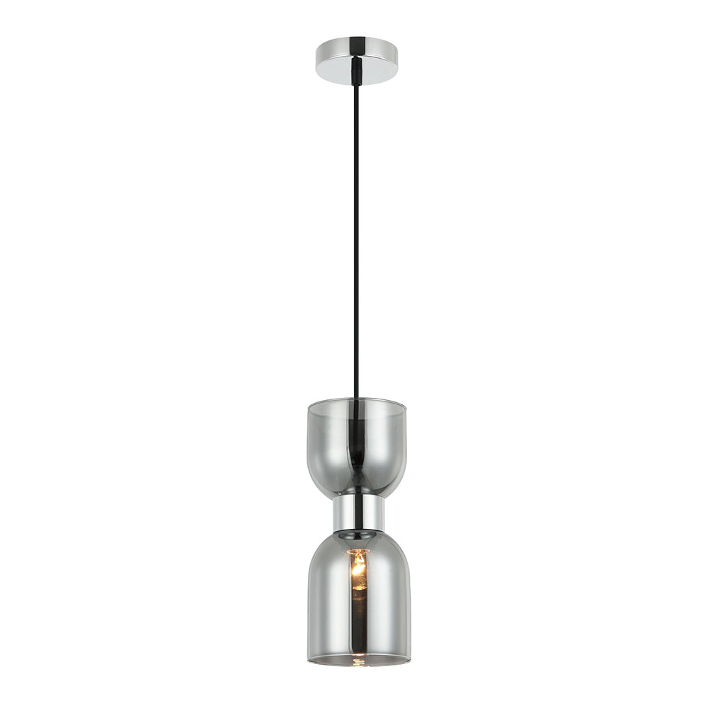 Buy Pendant Lights Australia CLESSIDRA Ellipse Pendant Light Chrome Smokey - CLESSIDRA1