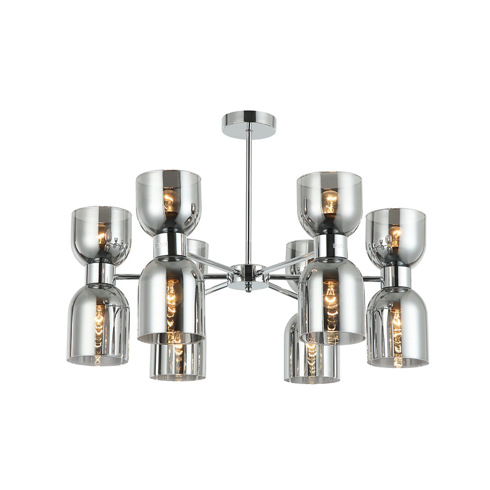 Buy Pendant Lights Australia CLESSIDRA Ellipse Pendant 12 Lights Chrome Smokey - CLESSIDRA3