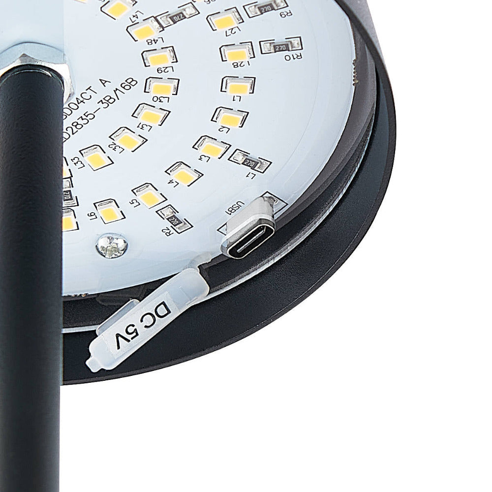 Buy Table Lamps Australia Clio Rechargeable Table Lamp Black 3000K - CLIO TL-BK