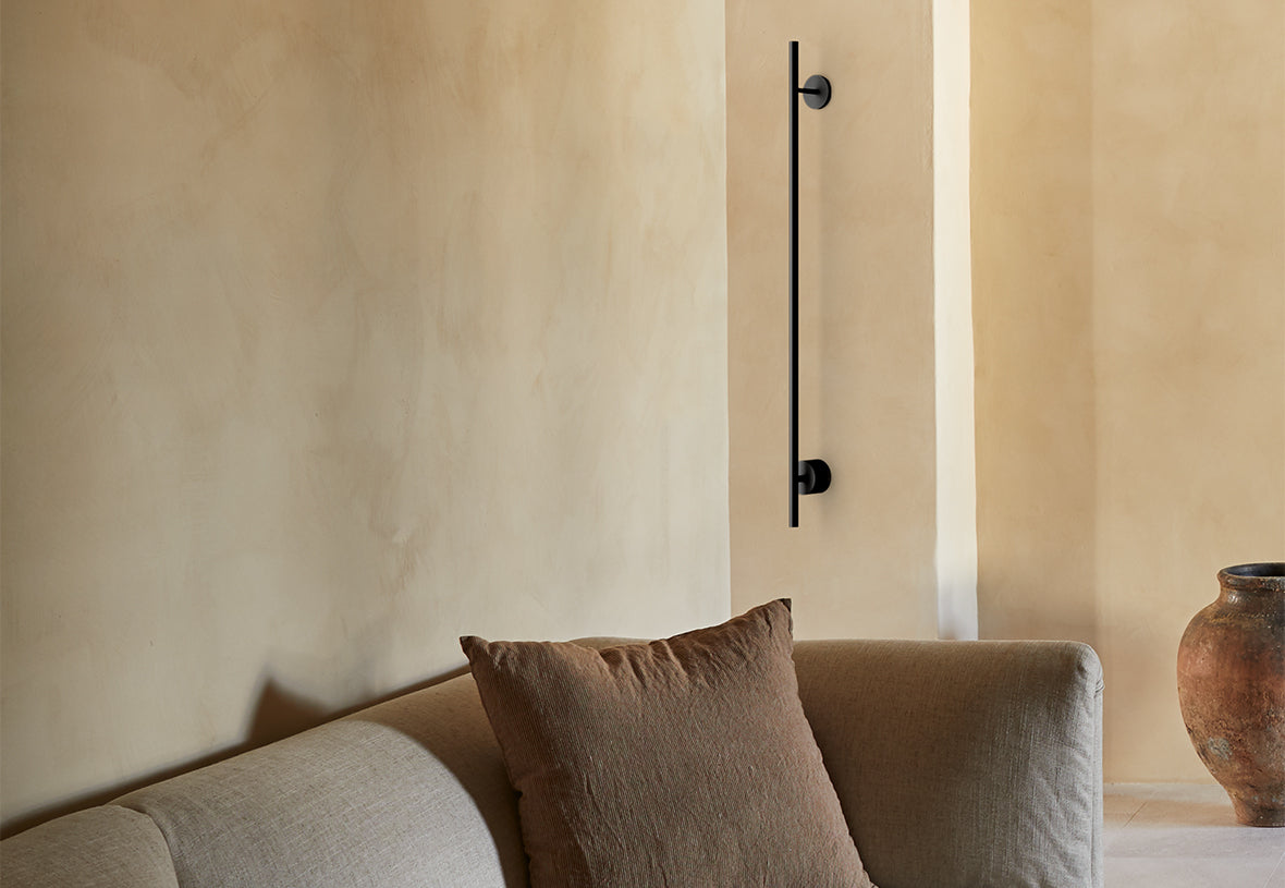 Clock XL LED Wall Light 24W 2700K Matt Black or Matt Brass