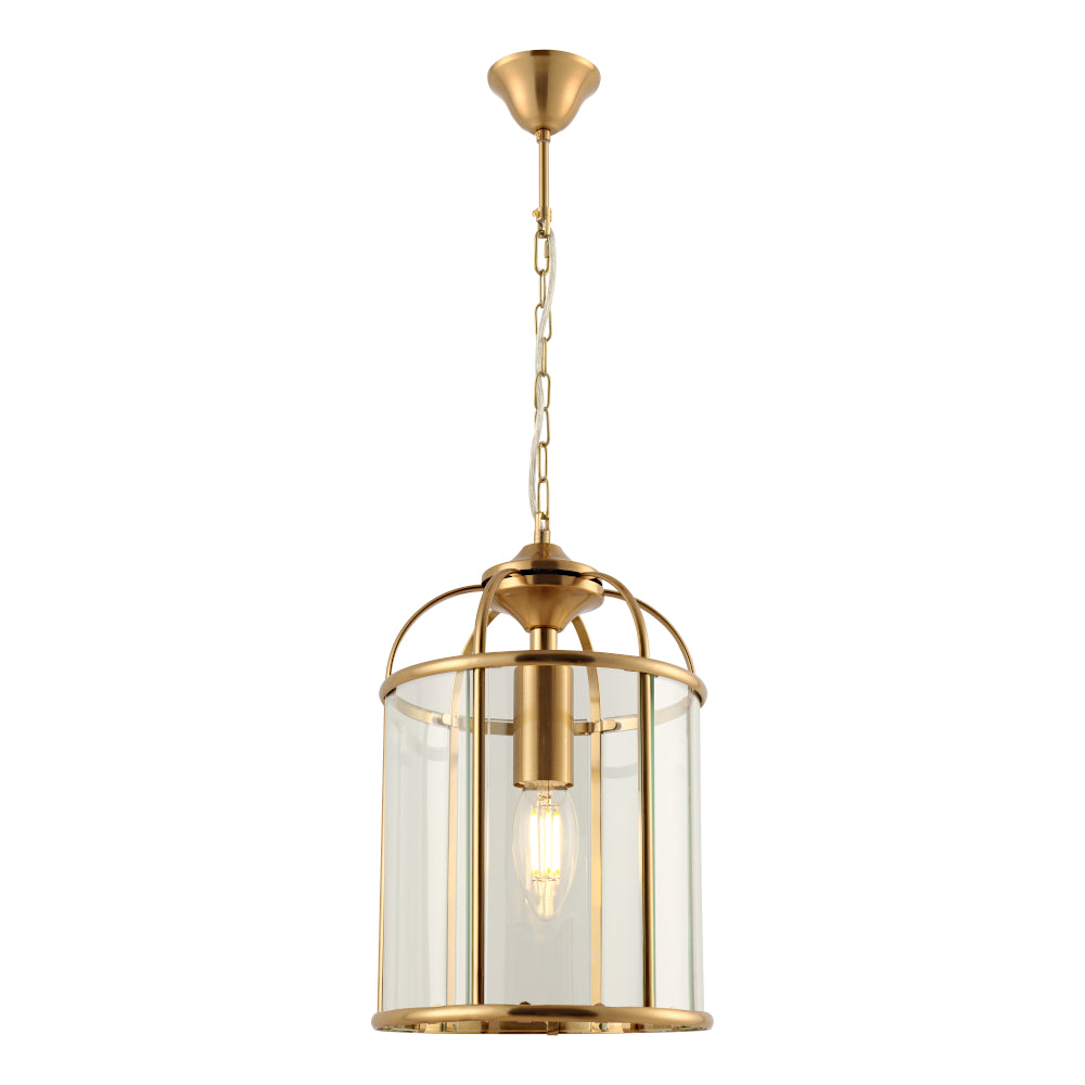 CLOVELLY Ceiling Lantern 1 Light Gold - CLOV1PGLD
