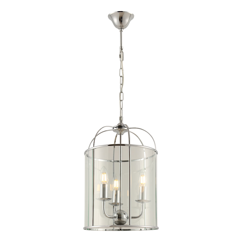Clovelly 3 Light Pendant Light Chrome - CLOV3PCH