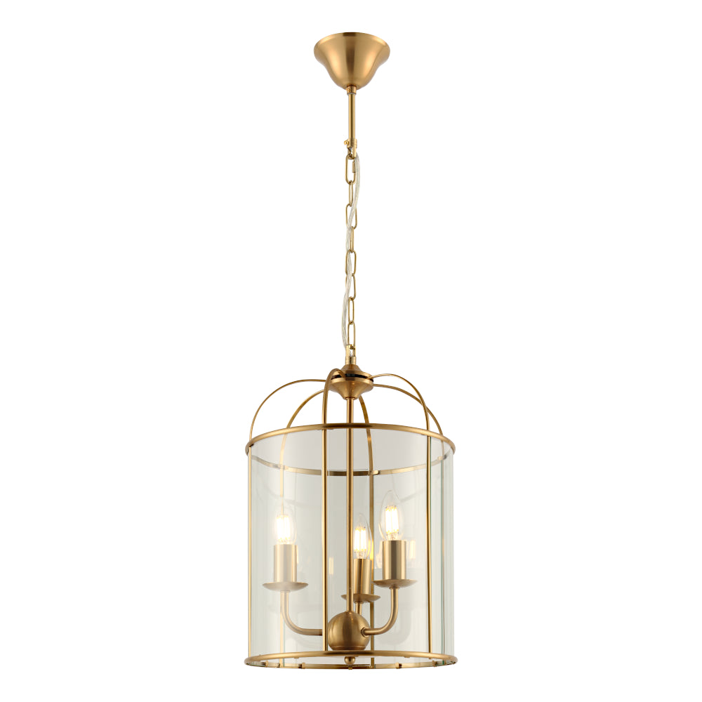 CLOVELLY Ceiling Lantern 3 Lights Gold - CLOV3PGLD